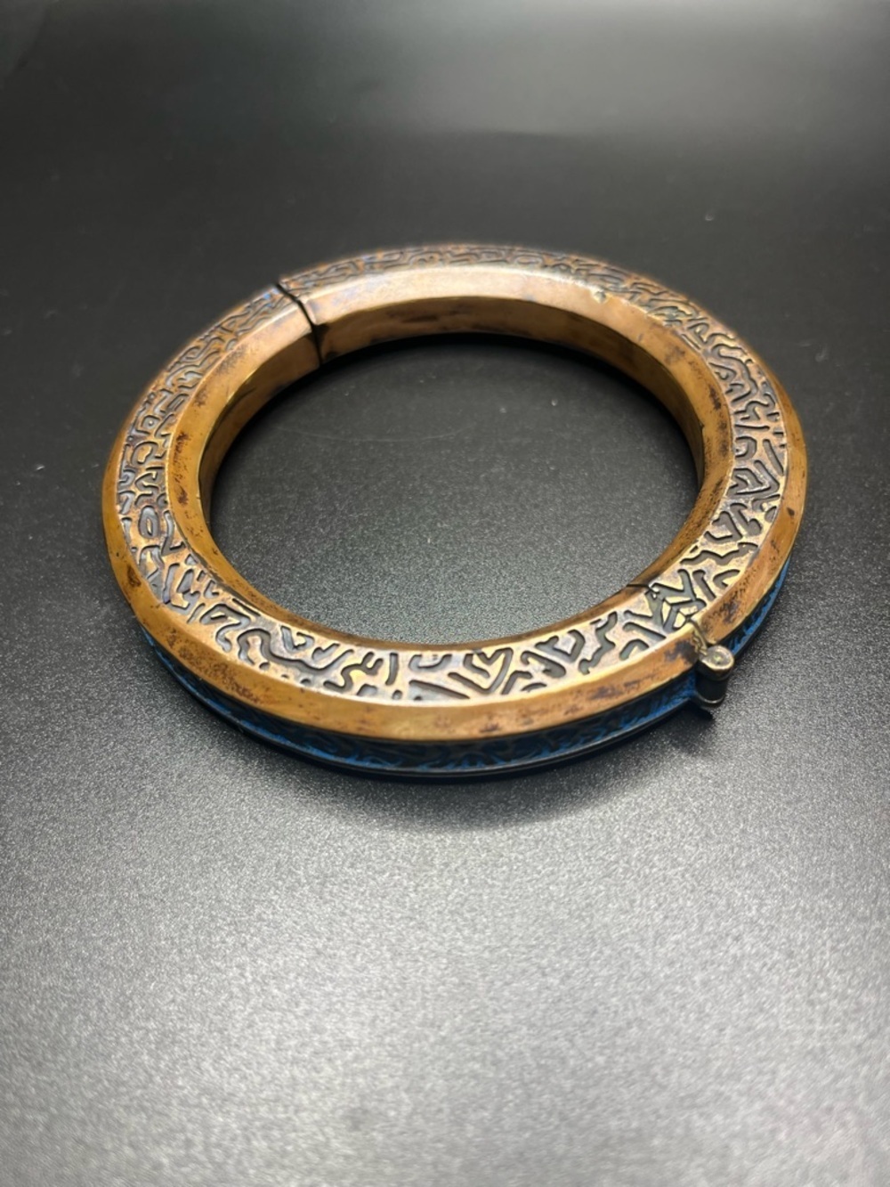 Marvel Shang-Chi glow bracelet bangle blue etched Ten Rings cosplay collectors
